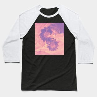 Ghost butterflies in an abstract purple and pink landscape Baseball T-Shirt